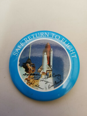 Nasa Pin Button Safe Return To Flight NASA Space Pin Pinback Button 2 1/4