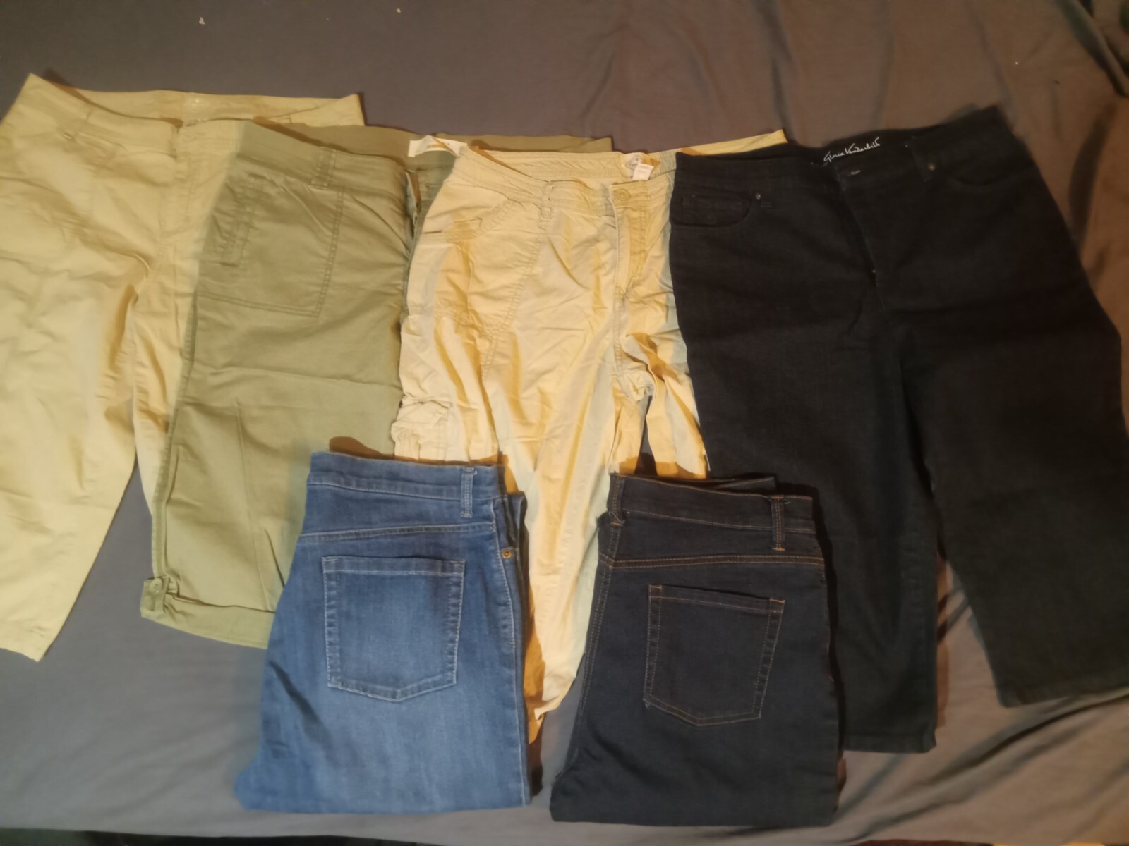Gloria Vanderbilt Amanda St. John's Bay Sonoma 12P Jeans Capris 6 Lot