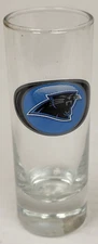NFL Carolina Panthers Tall Cordial Shot Glass, NEW (Vortex)