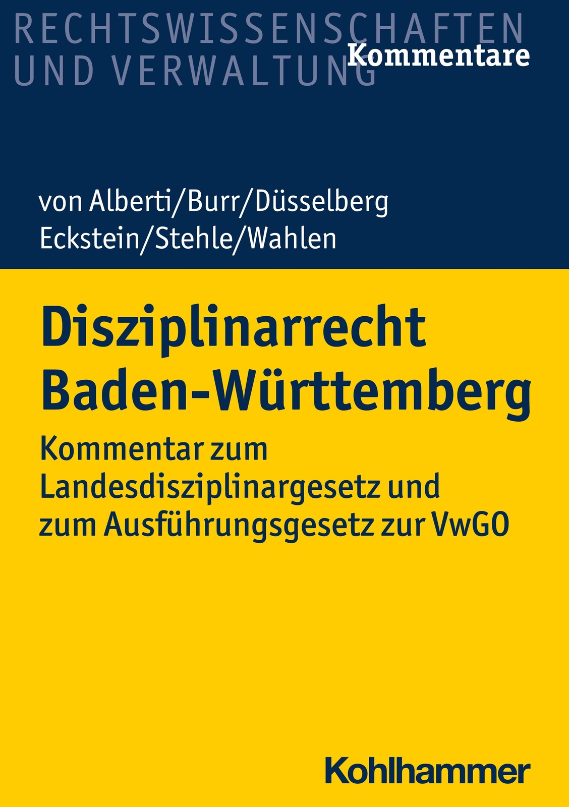 Disziplinarrecht Baden-württemberg Dieter Von Alberti