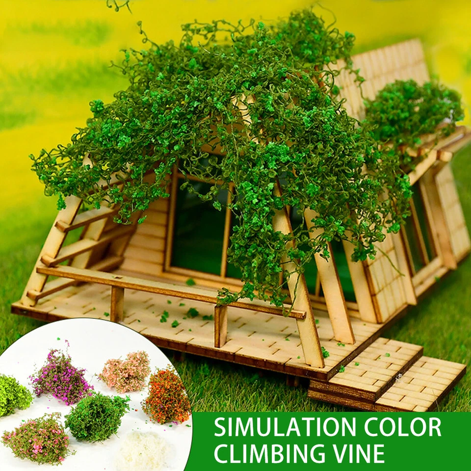 2PC Shrubs Flower Clusters Vines HO/OO Scale Miniatures Landscape Plant Scenery - Image 2 of 4