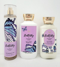 Bath  Body Works Butterfly Body Mist Shower Gel  Body Lotion Set of 3