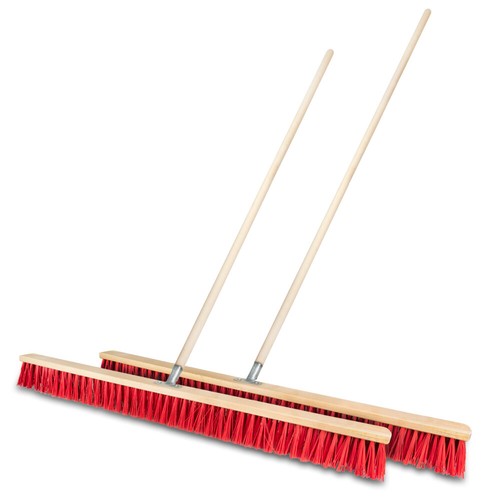 ✅ Straßenbesen 30 - 100cm Breit Besen rot Kehrbesen mit oder ohne Besenstiel - Bild 34 von 36