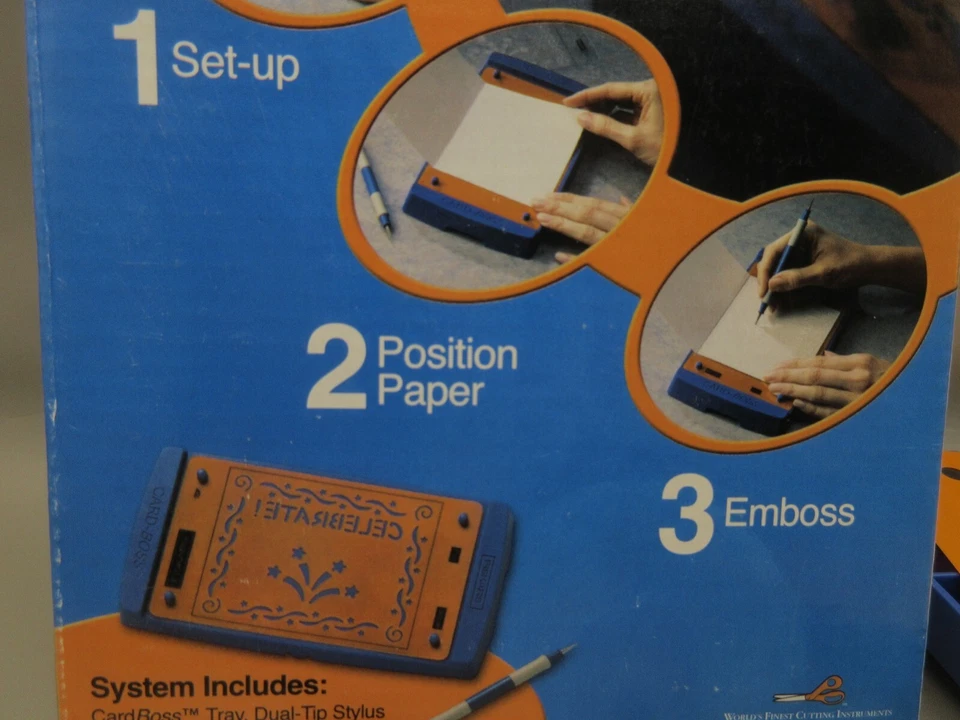 NEW Fiskars ScrapBoss Embossing Stencel HAPPY BIRTHDAY - THANK YOU - CELEBRATE! - Image 3 of 4