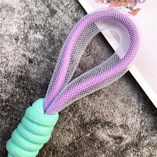 Bag Pendant Braided Strips Keycord Mesh Lanyard Keychains Phone Strap Key Rings - 第 12/20 張圖片