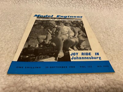 MODEL ENGINEER MAGAZINE #3090 JOY RIDE IN JOHANNESBURG. SPRINGBOK LINER