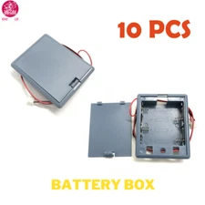 10PCS 4 AA Cell Battery Pack Holder Box for Safety Box, Safe & Other Electronics