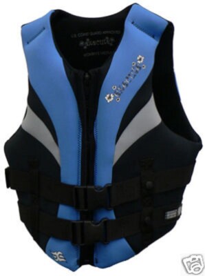 Premium Neoprene Womens Life Jacket/Vest PFD USCG Approved | EXECUTE-Flame - XL 