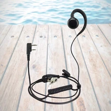 PTT Swivel Headset Earpiece for Kenwood Radio TK-3160 NX-320 H-777 UV-5R BF-888s