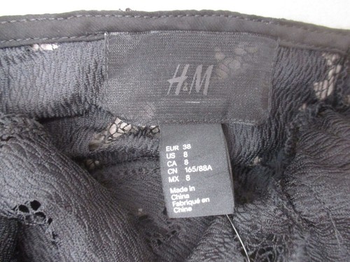 NWT H&M Size 8 Womens Lace Long Sleeve Open Back Sheer Maxi Cocktail Dress 153 - Picture 11 of 12