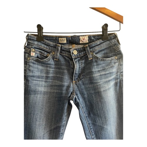 Pantalones de mezclilla AG Adriano Goldschmied para mujer talla 24R balada bota ajustada 26 x 24 - Imagen 2 de 6