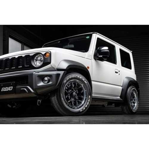 RAYS DAYTONA F6 Boost 16x6J -5 5x139.7 Gloss Black set of 4 Wheels Jimny JAPAN - Picture 9 of 10