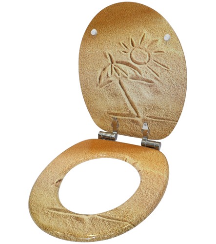 WC SITZ TOILETTENDECKEL KLODECKEL TOILETTENSITZ MIT ABSENKAUTOMATIK SUNSHINE - Bild 3 von 7