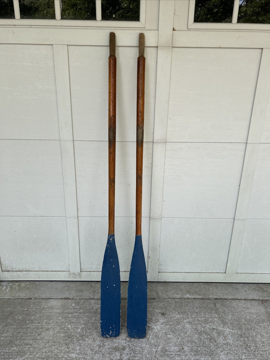 Antique Oars 78” Solid Wood ~ Great Old Patina Camp / Cottage 