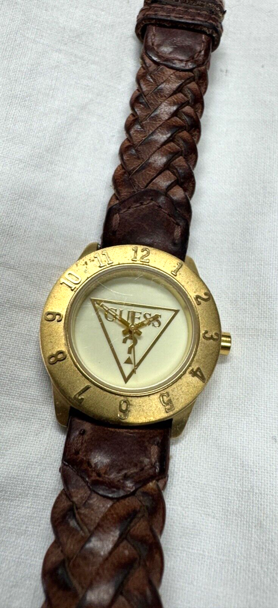 GUESS WATCH - GOLD TONE - 1996 - JAPAN MOVEMENT | eBay