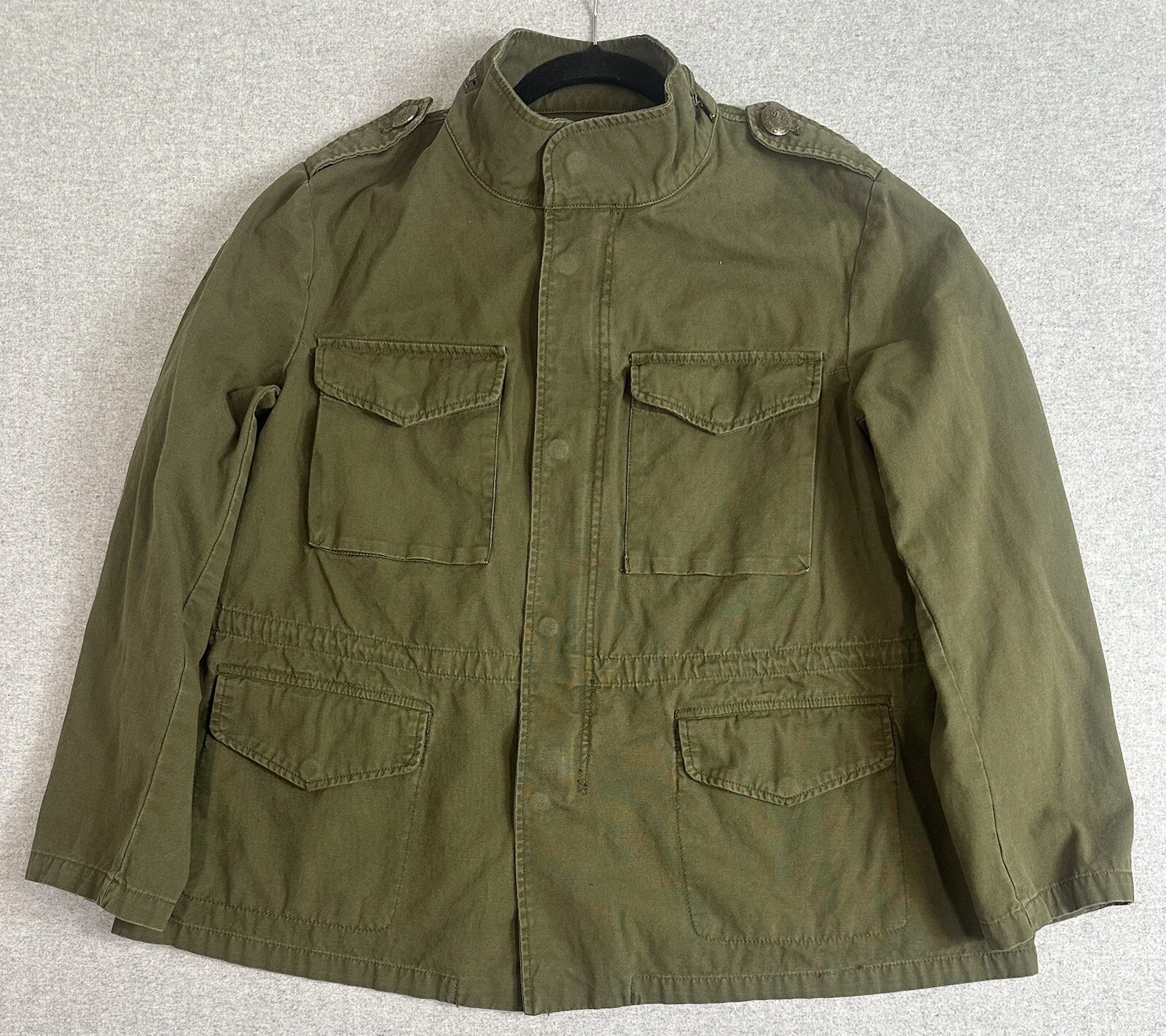 VETEMENTS Cappotto cargo Lane Bryant più 16 verde oliva cinch vita utility drab militare