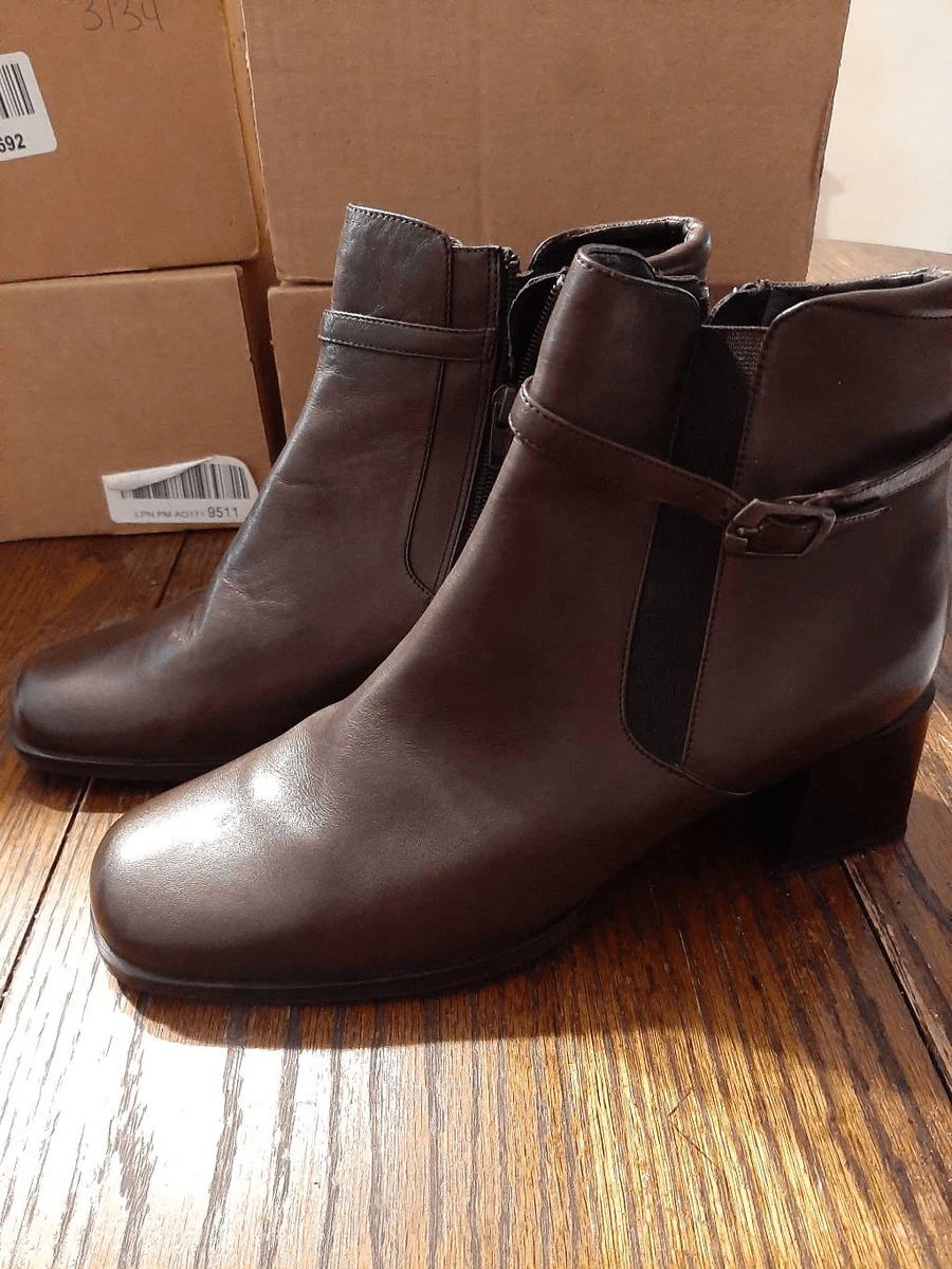 Stacked heel hotsell booties