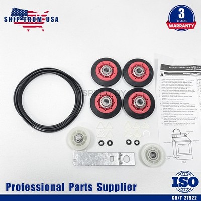 New 4392067 Dryer Pulley Belt Repair Kit Fit for WhirlpooL Maytag MEDC215EW1