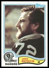 John Matuszak 1982 Topps #195 Oakland Raiders