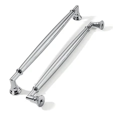 5 Pack 8 Inch203mm Polished Chrome Cabinet Pulls Heavy Duty Solid Cabinet Han...