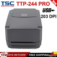 TSC TTP-244 Pro Desktop Thermal Transfer Bar Code Printer 203 dpi Printer USB