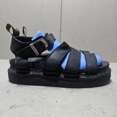 Dr. Martens Damen Kunstleder Sandaletten Schwarz UK6,5 EU40