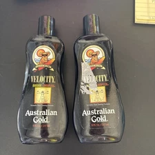 LOT of 2 Australian Gold Dark Tanning Velocity Tanning Lotion 8.5 Oz Rare X2