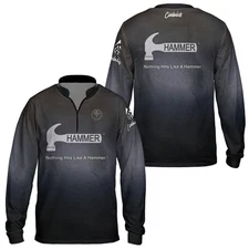 Custom Name Hammer 78D Black Pearl  Bowling Jersey Gifts Size S-5XL