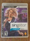 SINGSTAR Vol. 2 PS3 (PlayStation 3, 2008) Complete With Manual