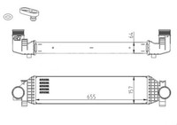 Hart LadeluftküHler KüHler FüR Ford Kuga II 2.0 Tdci 4X4 Focus III Turnier