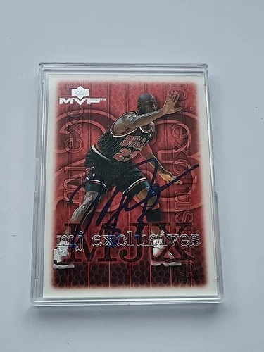 Michael Jordan Hand-Signed Auto 1999 Upper Deck MVP MJ Exclusives #190 W/COA