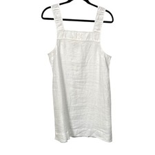 Madewell White Linen Dress Women's size 8 