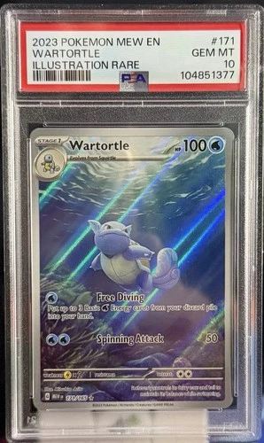 Pokémon Wartortle Sv: Scarlet & Violet 151 Illustration Rare Holo 171/165 PSA 10