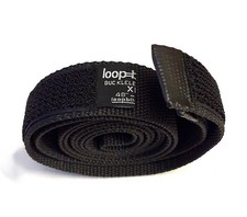 Loopbelt Black L 42" 46" No Scratch Nylon Web Belt Large Size