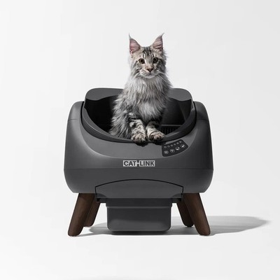 CATLINK Open-X Offene selbstreinigende Katzentoilette mit App-Steuerung & WLAN