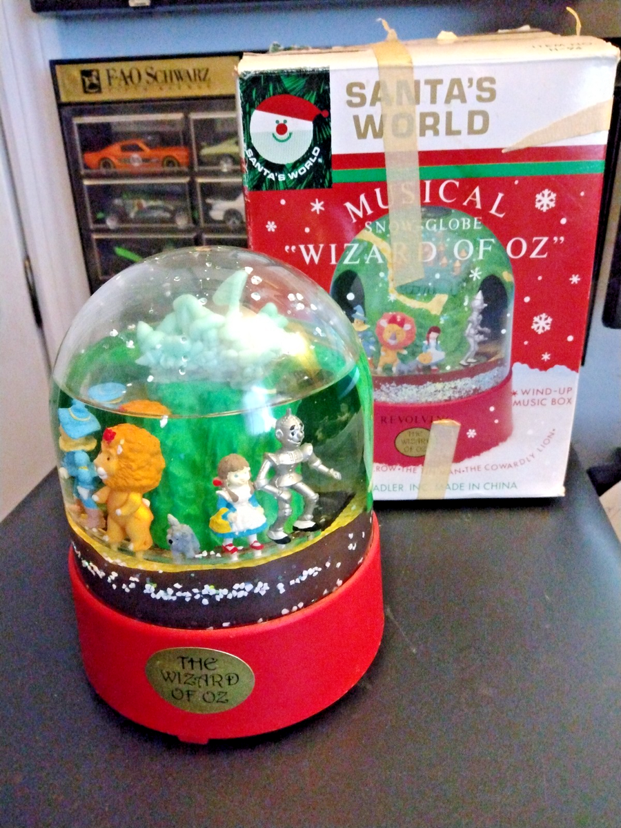 Vintage * WIZARD of OZ *Revolving Musical SNOW GLOBE by Kurt ADLER