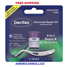 DenTek Temparin Max Advanced Dental Repair Kit, Loose Cap Set, 13+ Repairs