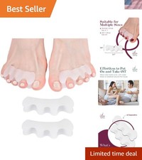 Anatomical Gel Toe Spreaders for Pain Relief  Enhanced Foot Health - 1X3.1X2.8