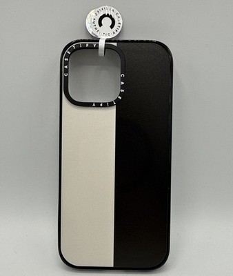 Casetify iPhone 16 Pro Max White Black Colorblock MagSafe Impact Case NO BOX NEW