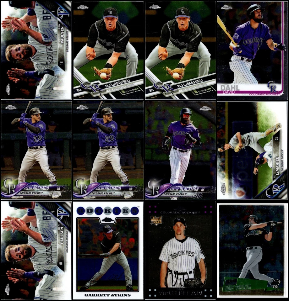 Lote de tarjetas Topps cromadas Colorado Rockies (120) - casi desaparecidas - obtén la tuya antes... Foto 3 de 4
