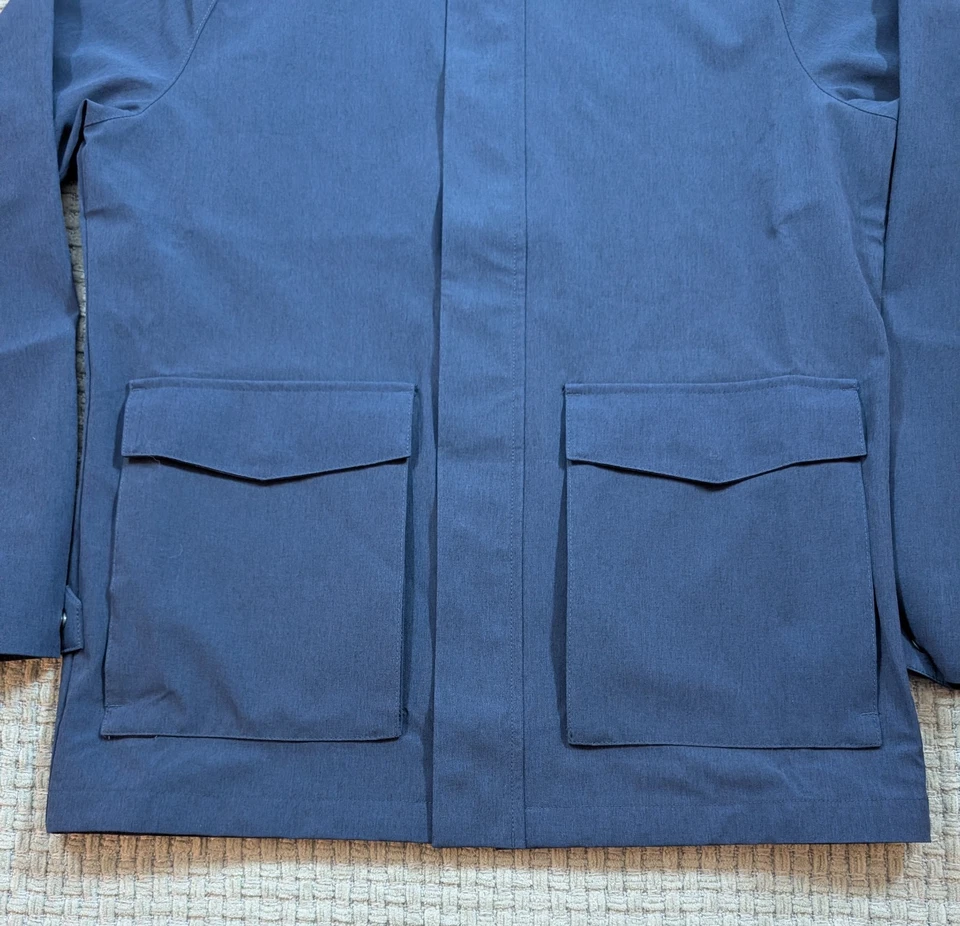 Peter Millar Newport City Coat Navy Men's Size Medium Windproof Water Resistant  - Image 3 of 4