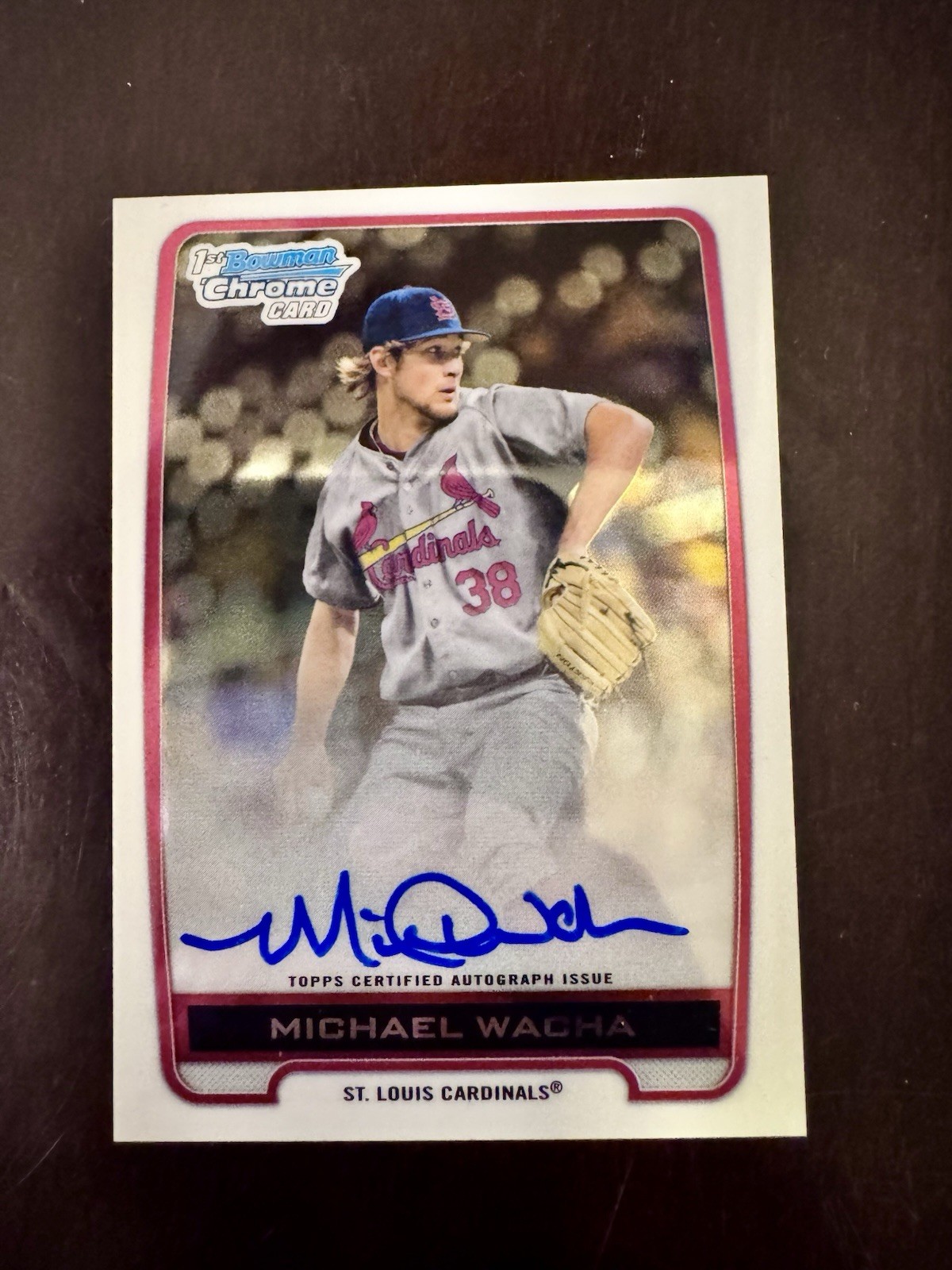 2012 1st Bowman Draft Chrome Draft Picks Auto Michael Wacha #BCA-MW Auto