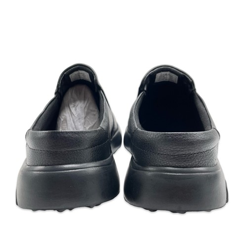 OrthoComfoot Herren Orthopädische Slipper Unterstützung Schwarz Leder Wanderschuh Größe 10 - Bild 7 von 13