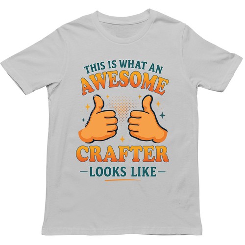 This is What an Awesome Crafter Looks Like T Shirt,Gift for Men,Women and kids - Picture 4 of 7