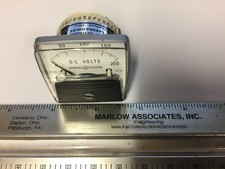 GE 0-200 DCV PANEL METER NOS