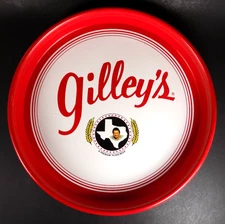 Gilley’s Premium Texas Beer Tray Pasadena Vintage 13" Round Urban Cowboy Metal
