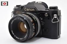  Near MINT Canon AE-1 Black 35mm Film Camera FD 50mm F/1.8 sc s.c. Lens JAPAN