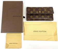 Authentic LOUIS VUITTON Porte Tr sor International Monogram Tri Fold Long Wallet