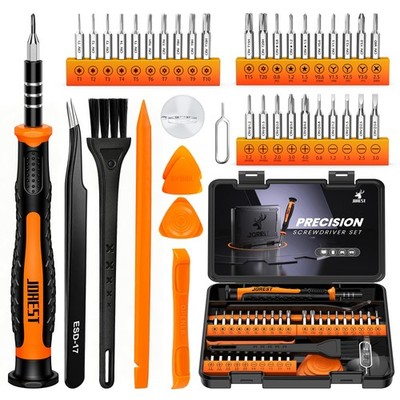 JOREST 40Pcs Small Precision Screwdriver Set with Torx Triwing Yellow