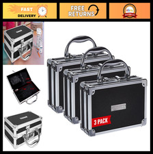 Portable Locking Medicine Case - Combination Lock Box for Medications, Cash Va